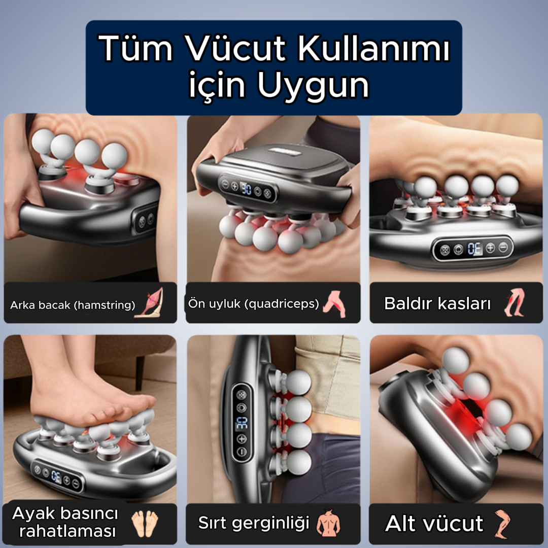 Moviva™ 16 Başlı Masaj Aleti