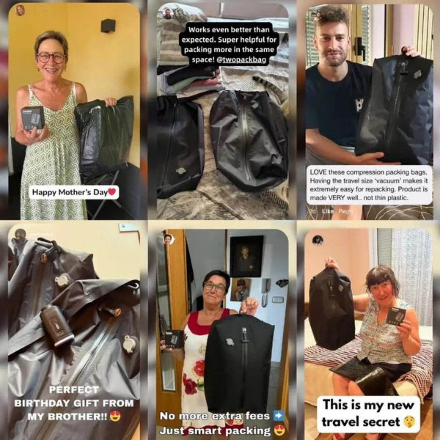 Moviva™ VacPack - Taşınabilir Vakum Cihazı Ve Sıkıştırma Kılıfı