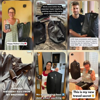 Moviva™ VacPack - Taşınabilir Vakum Cihazı Ve Sıkıştırma Kılıfı